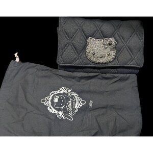 Victoria Couture x Hello Kitty Glam Goth Quilted Wallet With Dust Bag